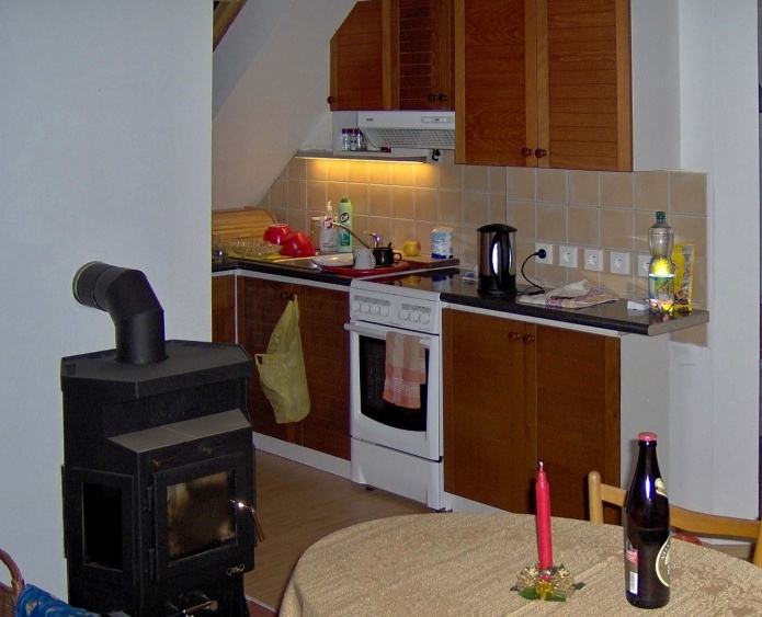 Kuchyňský kout v podkroví